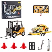 1/64日野積車とフォークリフトセット Amazon.co.jp: Xenotrix 1/64 RCフォークリフト、2.4Gミニ合金